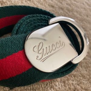 Gucci web belt
